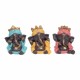 SET 3 FIGURAS RESINA GANESHA 6X4X7.5 CM.