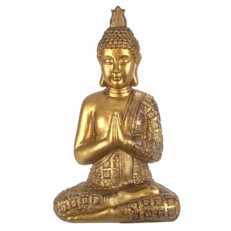 FIGURA BUDA DORADO ARCILLA 42X31X70 CM.