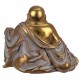 FIGURA BUDA SENTADO RESINA DORADO 20X16X16 CM.