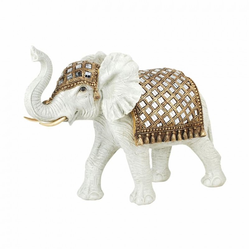 Figura elefante resina, figuras elefantes, decoración étnica Caprilo