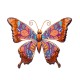 ADORNO PARED MARIPOSA METAL Y CRISTAL 30.50X1X24 CM.