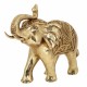 FIGURA ELEFANTE RESINA DORADO 27X11X22.50 CM.