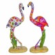 SET 2 FIGURAS GRULLA RESINA MULTICOLOR 8X5X20 CM.