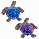 SET 2 FIGURAS TORTUGA RESINA MULTICOLOR 12X11.50X4 CM.