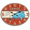 RELOJ DE PARED COCHE GARAGE RETRO 49X0.20X39 CM.