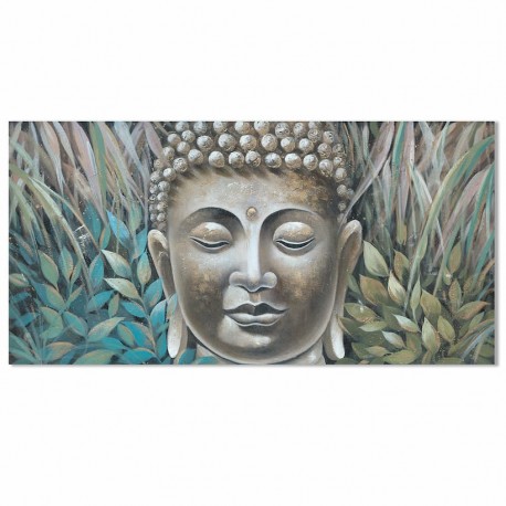 CUADRO CARA BUDA PINTURA 140X3X70 CM.