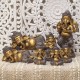 SET 3 FIGURAS GANESHA NO VEO, NO OIGO, NO HABLO RESINA DORADO ORIENTAL 11X9X17 CM.