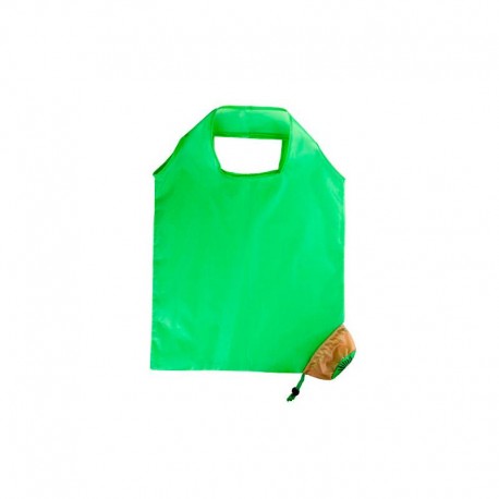 LOTE 12 BOLSAS PLEGABLE FRUTAS KIWI VERDE 40X38 CM.