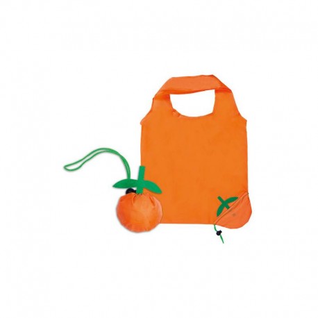 LOTE 12 BOLSAS PLEGABLE FRUTAS NARANJA 40X38 CM.