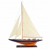 FIGURA BARCO VELERO CON BASE MADERA 75X14X96.50 CM.