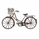 ADORNO PARED BICICLETA CESTA FLORES METAL RETRO 63.50X1X38 CM.