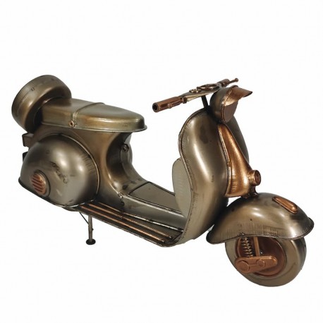 FIGURA MOTOS SCOOTER METAL RETRO 29X10X16 CM.