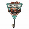 PERCHA PARED 1 POMO COCHE GARAGE METAL RETRO 18X6X27 CM.