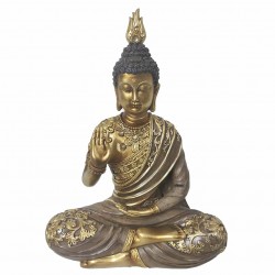 FIGURA BUDA MEDITANDO RESINA 18X9X26 CM.