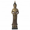 FIGURA BUDA PLANTADO SOBRE BASE RESINA ORIENTAL 9.50X6.50X36 CM.