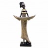 FIGURA AFRICANA PLANTADA RESINA 22.50X10.50X47 CM.