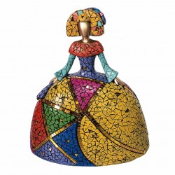 FIGURA MENINA RESINA 26X13.50X28 CM.