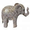 FIGURA ELEFANTE RESINA DORADO 21X8X16.50 CM.