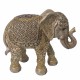 FIGURA ELEFANTE RESINA DORADO 22X9X18.50 CM.