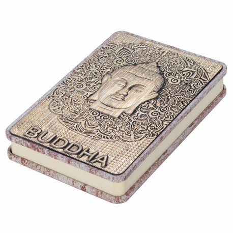 LIBRO NOTAS BUDA METAL ORIENTAL 10X2.5X15 CM.