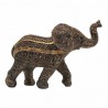 FIGURA ELEFANTE RESINA ÉTNICO 18.50X7X13 CM.