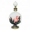 BOTELLA PERFUME FLAMENCO METAL Y CRISTAL 7X4.50X13 CM.