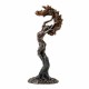 FIGURA ÁRBOL DE LA VIDA NINFA RESINA BRONCE 12X10X25 CM.