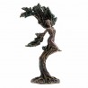 FIGURA ÁRBOL DE LA VIDA NINFA MELIAE RESINA BRONCE 15.50X9X25 CM.