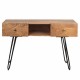 MUEBLE ENTRADA CONSOLA MADERA DE ACACIA 100X32X67.50 CM.