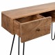 MUEBLE ENTRADA CONSOLA MADERA DE ACACIA 100X32X67.50 CM.