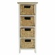 MUEBLE CAJONERO 4 CAJONES MADERA BOHEMIO 26X30X80 CM.