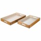 SET 2 BANDEJAS MADERA BOHEMIO 43X26.50X5 CM.