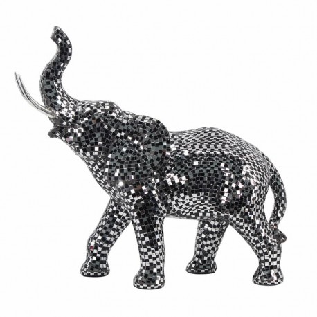 FIGURA ELEFANTE RESINA ÉTNICO 38X13.50X35.50 CM.