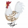 FIGURA GALLO METAL 29X15.50X34.50 CM.