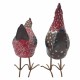 SET 2 FIGURAS GALLINAS RESINA 11X7X17.50 CM.