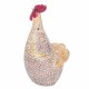 FIGURA GALLINA RESINA 14X8X20 CM.