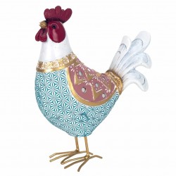 FIGURA GALLINA RESINA 16X7X21 CM.