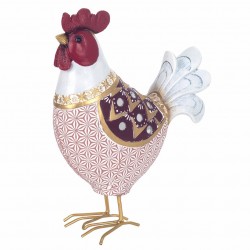 FIGURA GALLINA RESINA 17X7X24 CM.