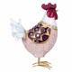 FIGURA GALLINA RESINA 17X7X24 CM.