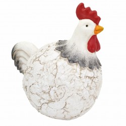 FIGURA GALLINA RESINA 34X22X30 CM.