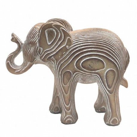 FIGURA ELEFANTE RESINA ÉTNICO 12.5X5X10 CM.