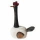 FIGURA GALLINA MADERA 14X8X22 CM.