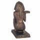 FIGURA REY EGIPTO RESINA BRONCE 13X16.5X25 CM.