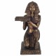 FIGURA REY EGIPTO RESINA BRONCE 13X16.5X25 CM.