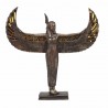 FIGURA DIOSA EGIPCIA CON ALAS RESINA BRONCE 34X7X33 CM.