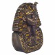 FIGURA REY EGIPTO RESINA BRONCE 11X9X17 CM.