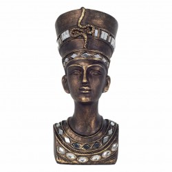 FIGURA REY EGIPTO RESINA BRONCE 7.5X11X18 CM.