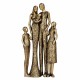 FIGURA FAMILIA RESINA BRONCE 12X4X24 CM.