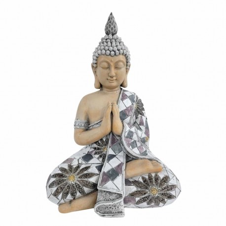 FIGURA BUDA SENTADO EXTERIOR MAGNESIA 32X22X47 CM.