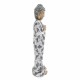 FIGURA BUDA PLANTADO MAGNESIA EXTERIOR 17.50X16.50X67 CM.